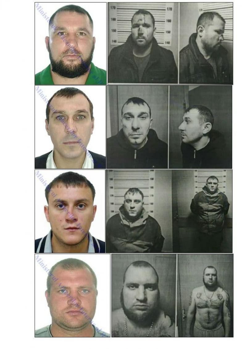 FOTO // Cum arată cei 4 moldoveni din cei 5 infractori deosebit de periculoși evadați dintr-o pușcărie din Rusia