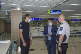 SPF Aeroportul Internațional Chișinău are un nou șef. Rosian Vasiloi l-a prezentat efectivului