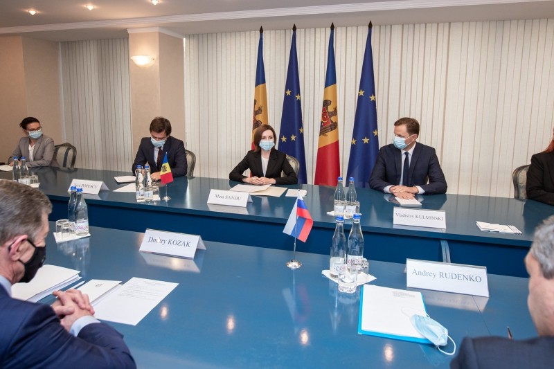 Maia Sandu după întrevederea cu Dmitrii Kozak: Suntem gata să abordăm pe larg agenda de interes comun