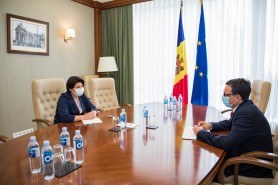 Natalia Gavrilița a avut o ședință de lucru cu Guvernatorul Băncii Naționale, Octavian Armașu
