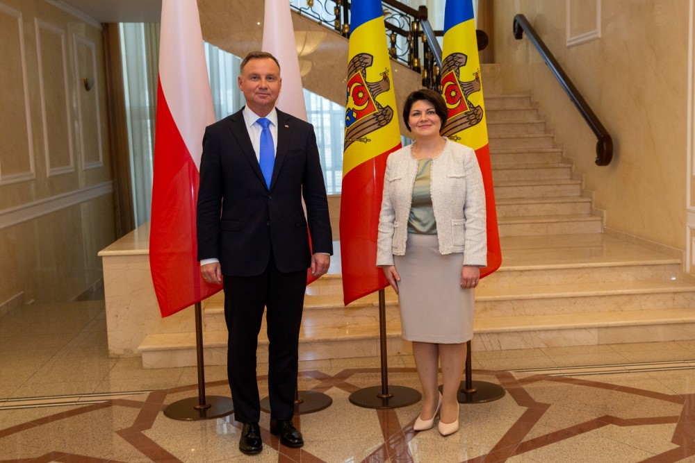 Natalia Gavrilița a avut o întrevedere cu președintele Republicii Polone, Andrzej Duda