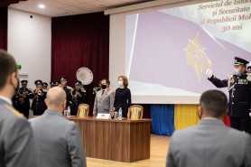Maia Sandu a participat la celebrarea aniversării a 30-a de la crearea Serviciului de Informații și Securitate al Republicii Moldova