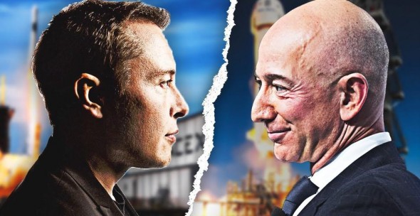 Elon Musk și Jeff Bezos. Motivul conflictului care durează de 15 ani între cei mai bogați oameni din lume