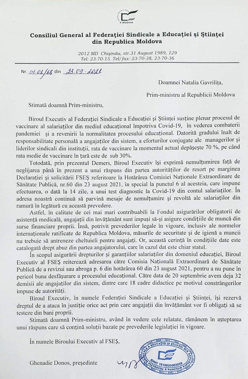 După ce a fost introdusă vaccinarea sau testarea obligatorie împotriva Covid-19, tot mai mulți profesori își dau demisia