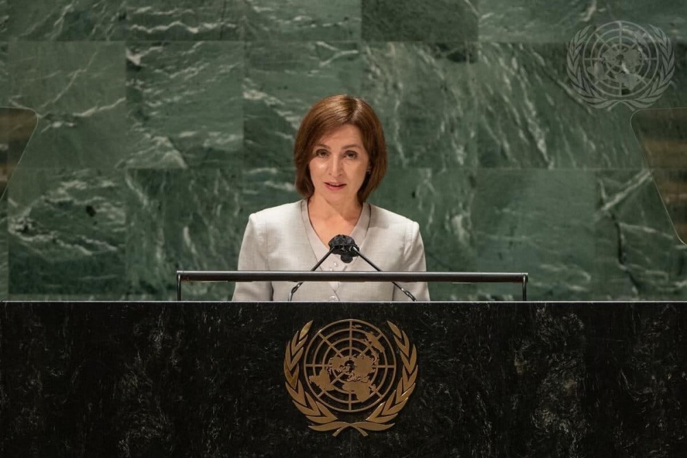 Maia Sandu la ONU: Avem nevoie de un răspuns colectiv eficient pentru a proteja democrația