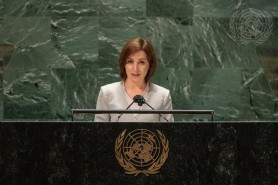 Maia Sandu la ONU: Avem nevoie de un răspuns colectiv eficient pentru a proteja democrația