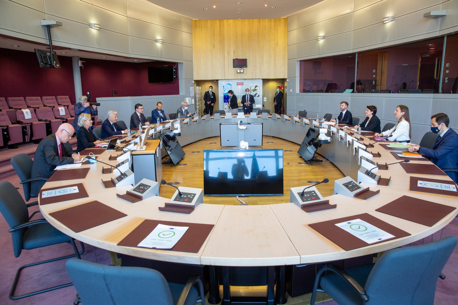 FOTO // Natalia Gavrilița, la întâlnirea cu Didier Reynders: Reforma din sectorul justiției – o prioritate a Guvernului