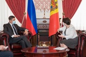 Natalia Gavrilița a avut astăzi o întrevedere cu președintele Sloveniei, Borut Pahor