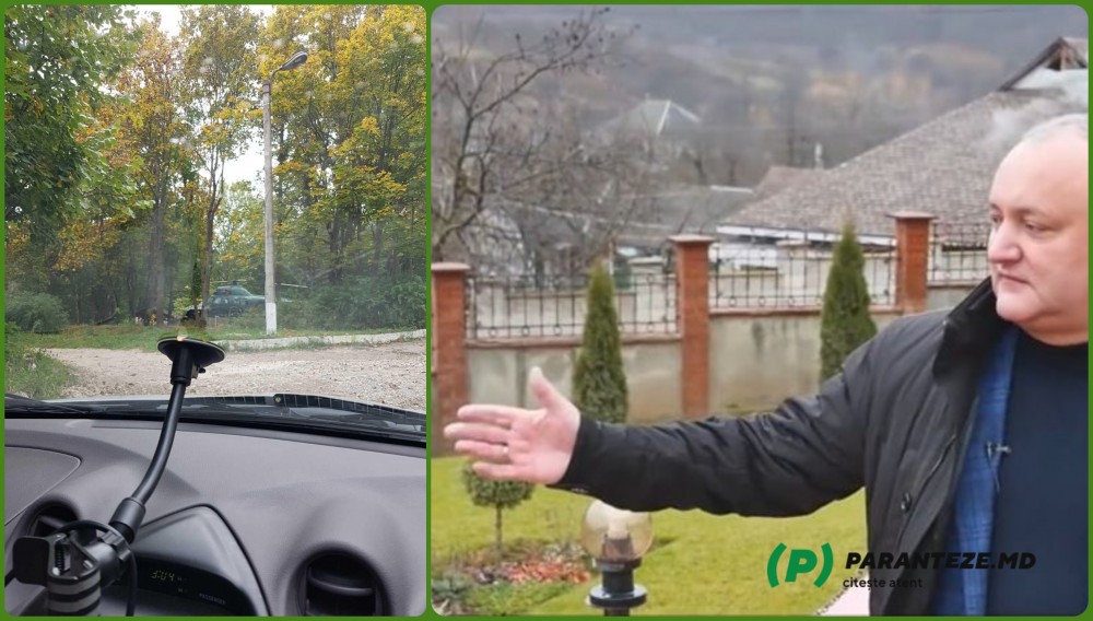 FOTO // Elicopter și blindată: Imagini cu ceea ce ar ascunde Igor Dodon în pădurea de la Sadova
