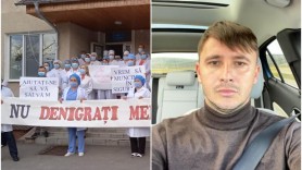 VIDEO // Emilian Crețu în centrul unui scandal de la Telenești. Medicii au ieșit la protest