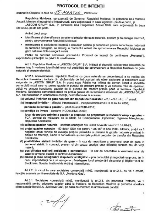 DOC // Cine a privat R. Moldova de șansa UNICĂ de a scăpa de dependența de gazul rusesc