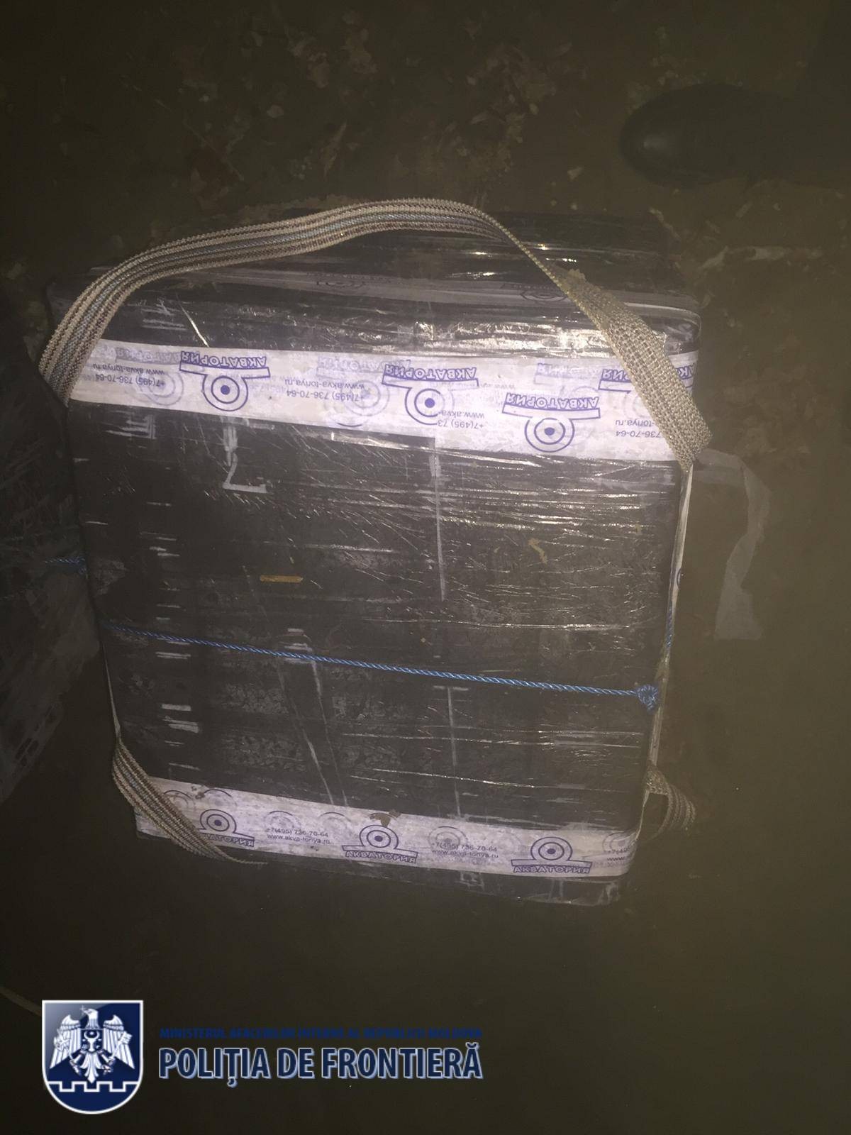 2400 pachete cu țigări ”pescuite” din apele râului Prut