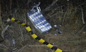 Țigări de contrabandă trecute cu drona din Ucraina în România