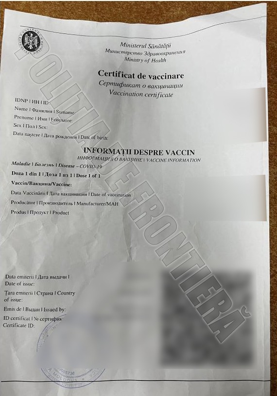 Opt acte falsificate, depistate la trecerea frontierei moldo-române