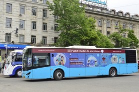 Peste 28 de mii de persoane s-au vaccinat anti-COVID în autobuzul și troleibuzul municipalității
