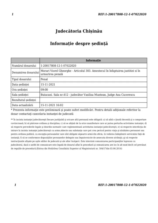 DOC // Răzbunare pentru Morari, satisfacție pentru tabăra PAS. Fostul șef al PA se vrea restabilit în funcție?