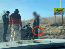 FOTO // În stare de ebrietate avansată la volanul unei motorete