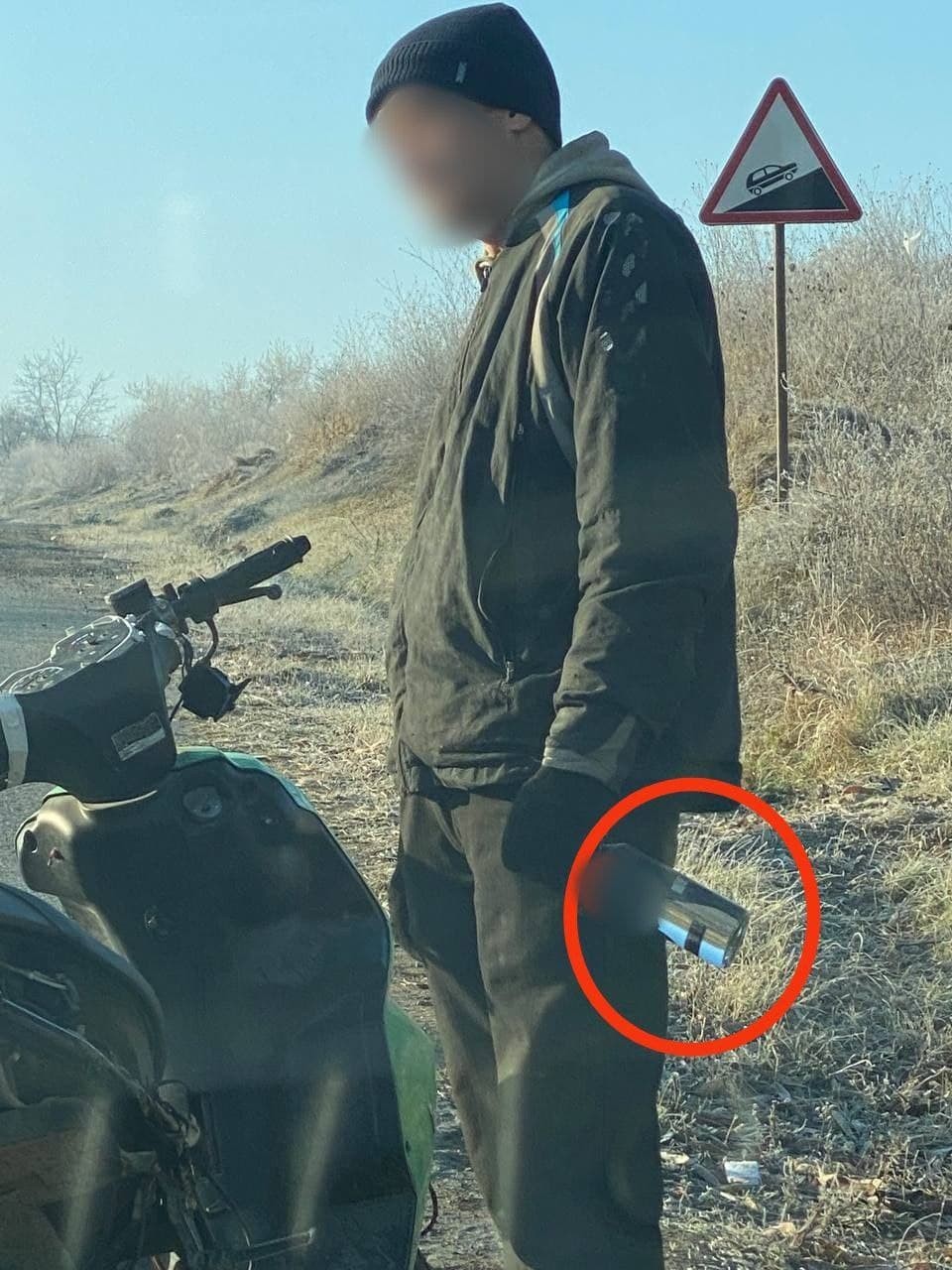 FOTO // În stare de ebrietate avansată la volanul unei motorete