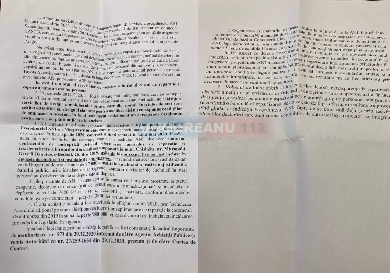 Noi acuzații la adresa șefei ANI: Circa un milion de lei din banii statului cheltuiți în mod dubios