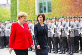 Maia Sandu îl felicită pe noul Cancelar german și își exprimă recunoștința față de Angela Merkel