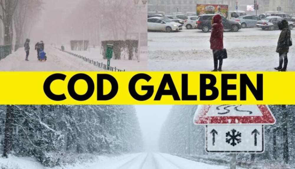 URGIA albă continuă: Meteorologii au emis COD GALBEN de lapoviță și ninsoare