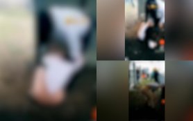 FOTO/VIDEO: Bătaie în curtea unei şcoli: O elevă, luată la palme şi păruită de o fată cu un an mai mare din cauza unui băiat