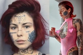 FOTO // O vedetă porno din Rusia riscă pedeapsa cu închisoarea, după ce s-a pozat goală în fața unei biserici
