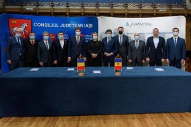 La Iași astăzi s-a făcut unirea, deocamdată doar prin interconectarea apeductelor de pe ambele maluri de Prut