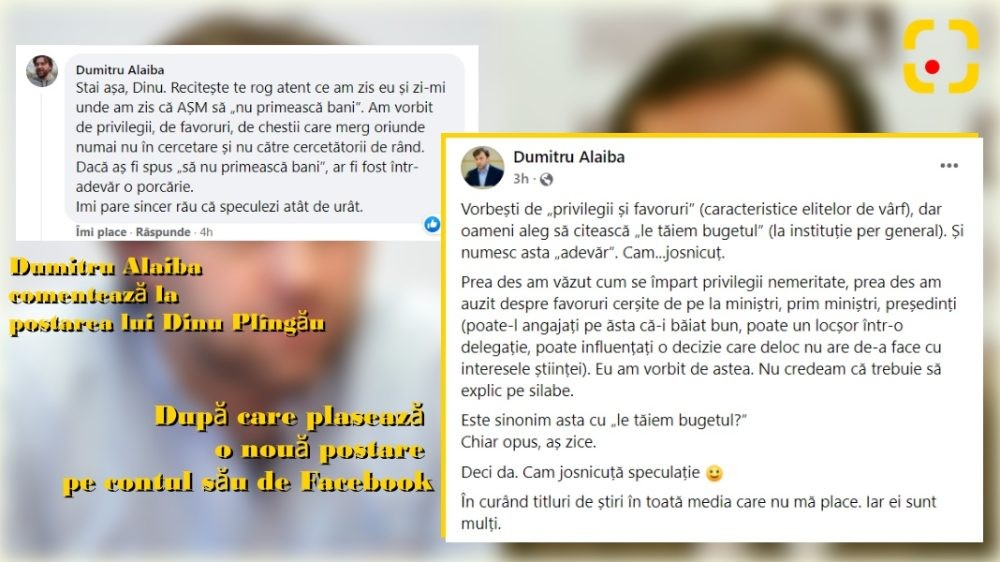 Cândva colegi în lupta cu oligarhii acum se ceartă ca la ușa cortului pe facebook. Alaiba și Plîngău într-un schimb de replici tăioase pe facebook