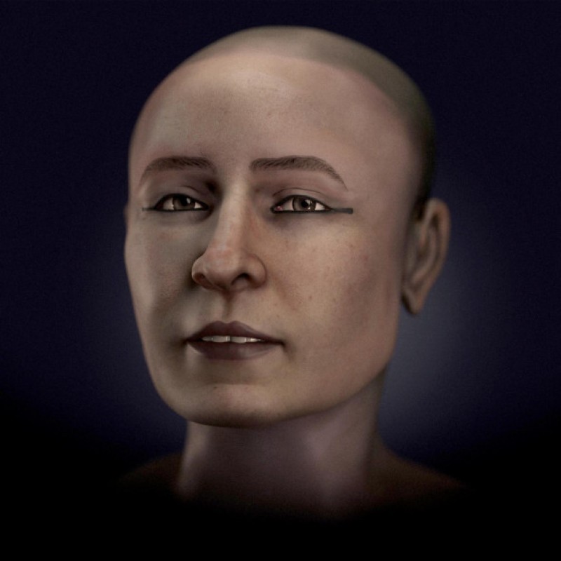 Reconstrucția facială a unei femei care a murit acum 2.600 de ani dezvăluie "o tânără frumoasă"