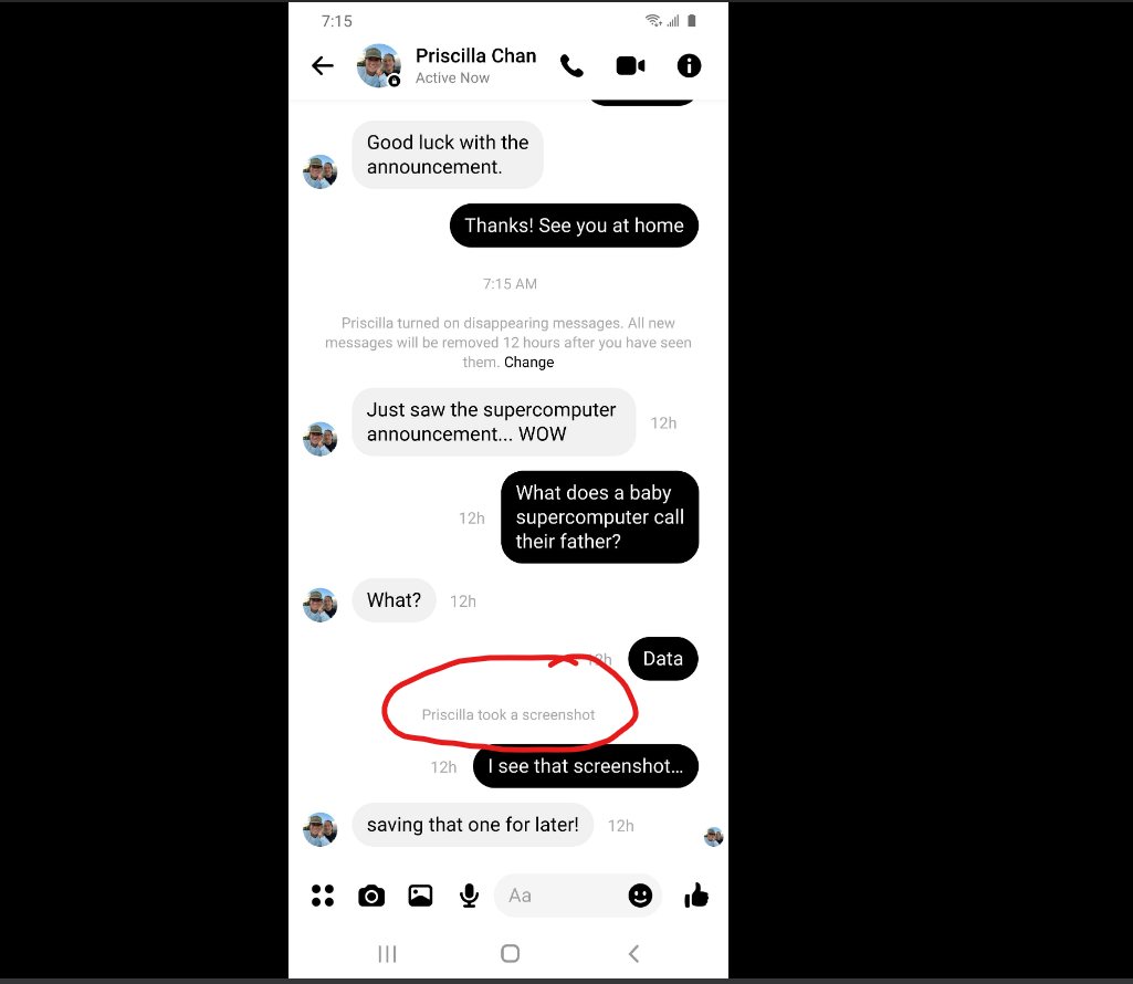 Mark Zuckerberg: Nu mai faceți capturi de ecran pe chat-urile de pe Facebook Messenger