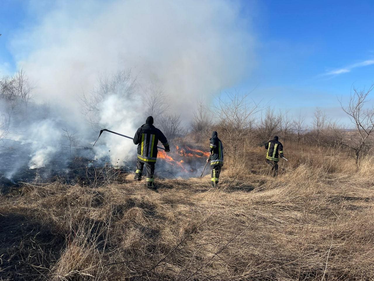 FOTO // INCEDIU de vegetație în Capitală. Focul s-a extins pe o suprafață de peste 10 ha