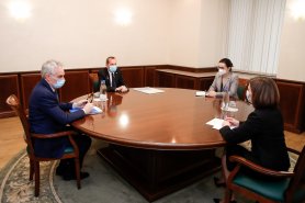Maia Sandu a discutat cu Coordonatorul Rezident al ONU în Republica Moldova, Simon Springett