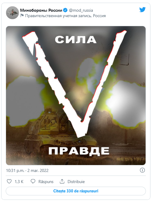FOTO // Semnificația literelor "V" și "Z" inscripționate pe tancurile și blindatele rusești care atacă Ucraina