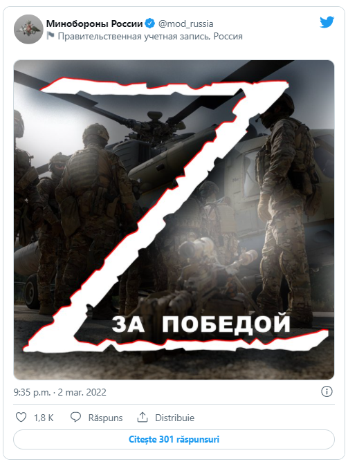 FOTO // Semnificația literelor "V" și "Z" inscripționate pe tancurile și blindatele rusești care atacă Ucraina