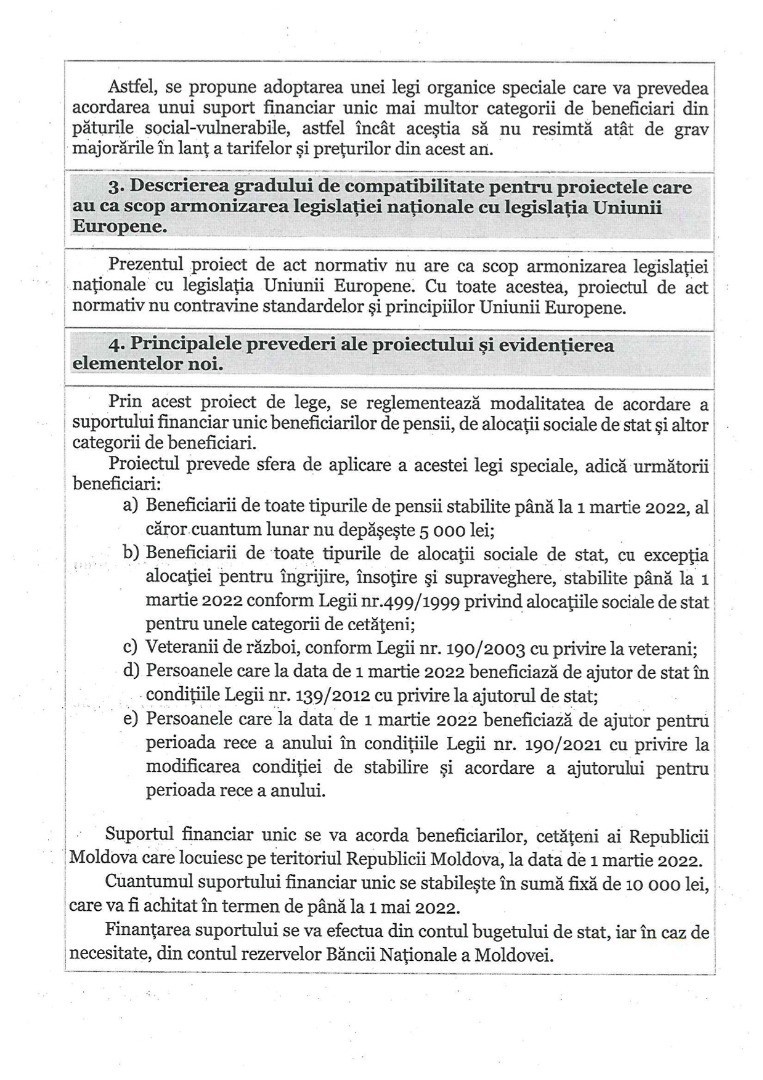 Ilan Șor cere ca cetățenilor să le fie acordat câte un ajutor unic de 10 mii de lei