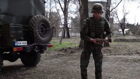 FLASH // Bombă pe o stradă din Bălți. Proiectilul a fost depistat în timpul unor săpături