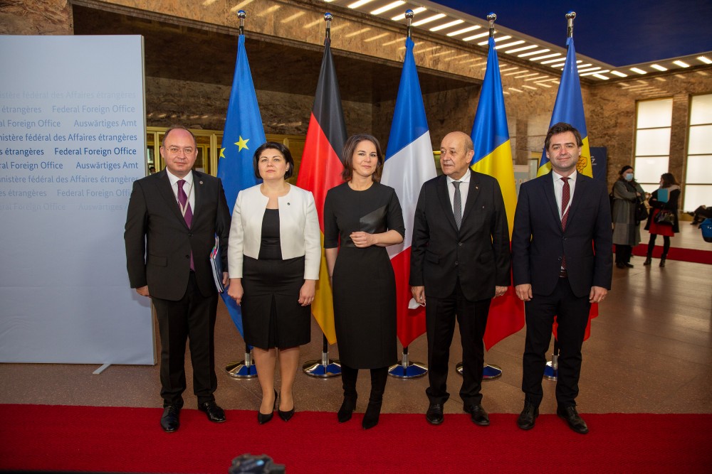 Natalia Gavrilița în discuții cu șefii diplomației din Germania, Franța și România