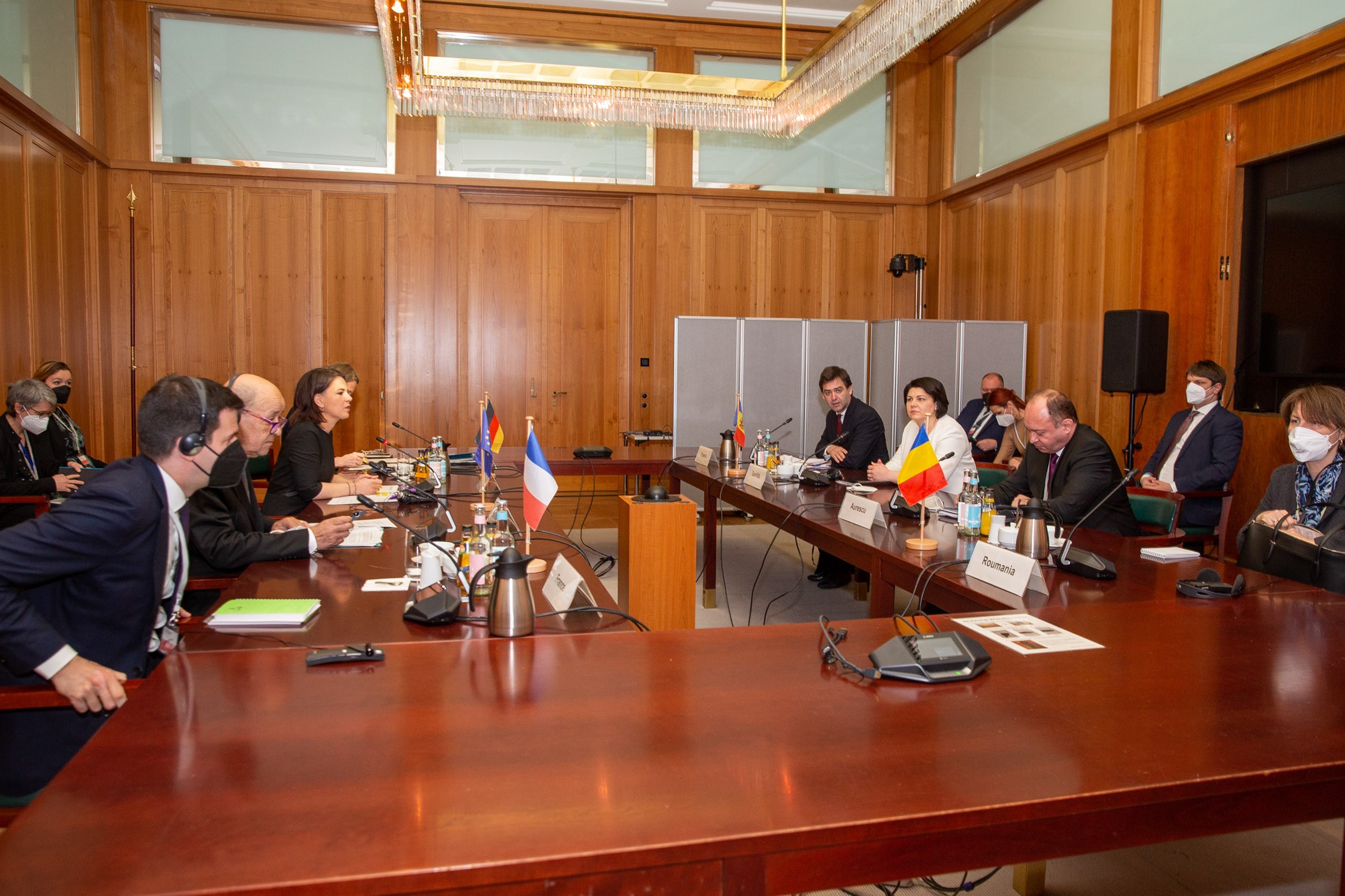 Natalia Gavrilița în discuții cu șefii diplomației din Germania, Franța și România