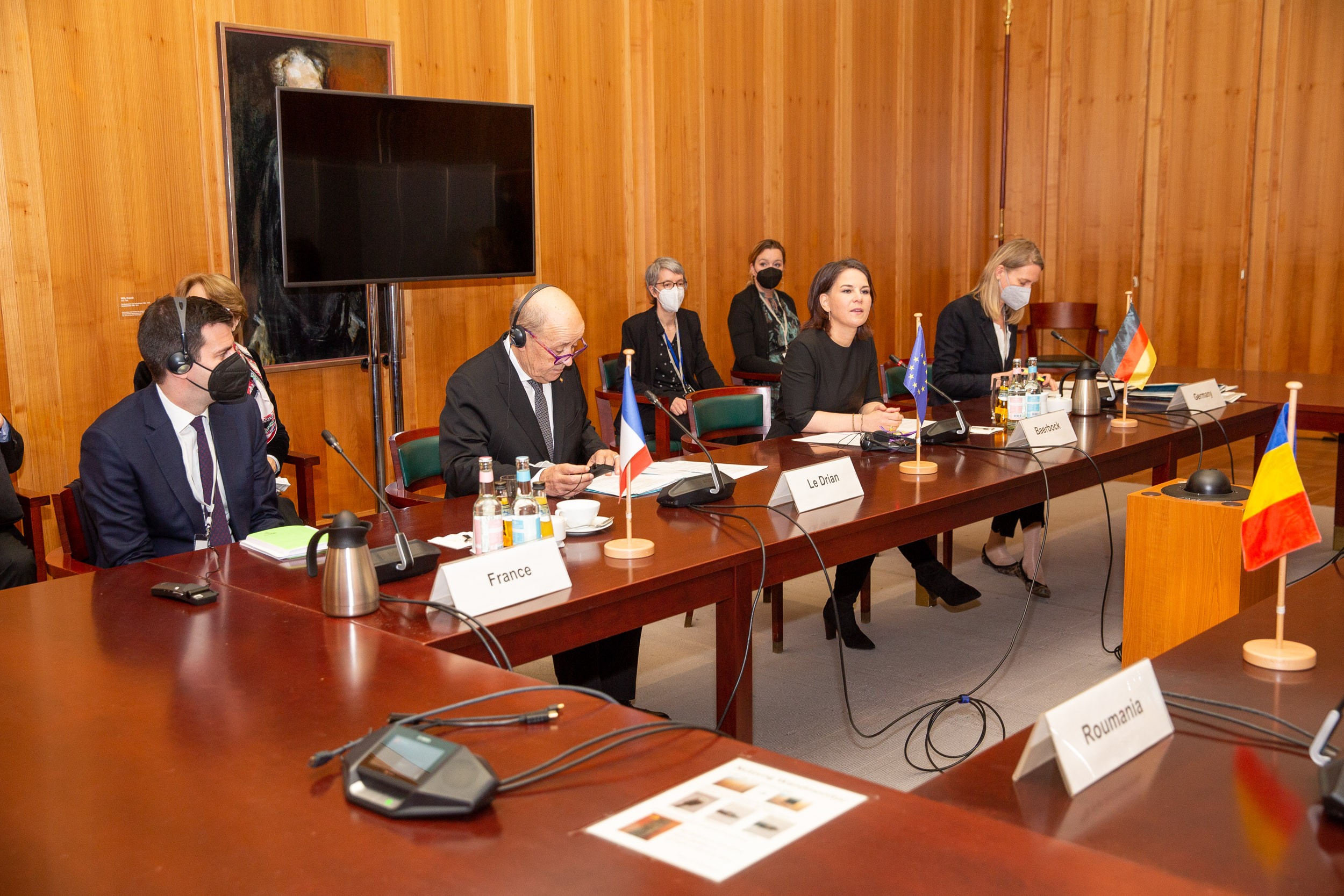 Natalia Gavrilița în discuții cu șefii diplomației din Germania, Franța și România