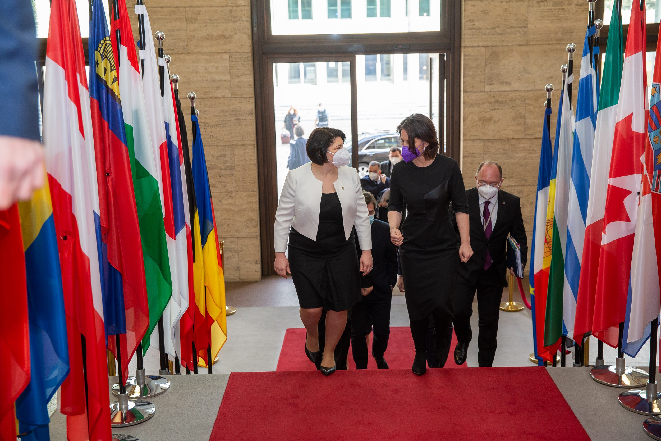 Natalia Gavrilița în discuții cu șefii diplomației din Germania, Franța și România