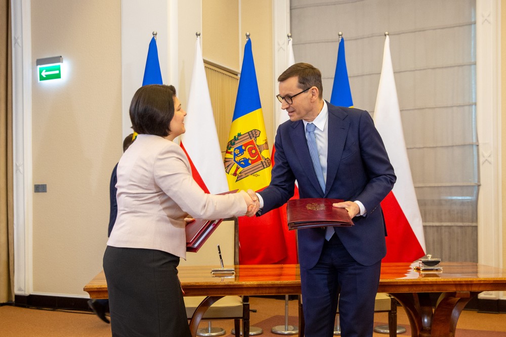 Natalia Gavrilița s-a întâlnit cu omologul său polonez, Mateusz Morawiecki
