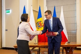 Natalia Gavrilița s-a întâlnit cu omologul său polonez, Mateusz Morawiecki