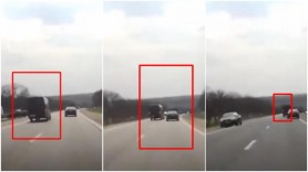 La un pas de o nouă tragedie: Un șofer a evitat în ultima secundă impactul frontal cu un microbuz