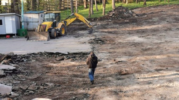 FOTO // Ceban se laudă pe Facebook: Teatrul Verde din Parcul „Valea Morilor” este în plin proces de reabilitare