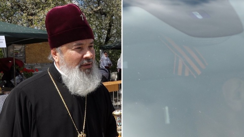 Episcopul Marchel riscă AMENDĂ pentru o panglică a „Sf. Gheorghe” din automobil: „Băieți vouă asta vă trebuie?”