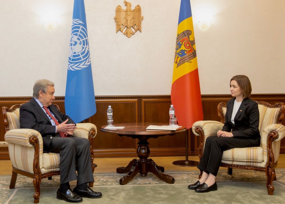 Maia Sandu s-a întâlnit cu Secretarul General al ONU: Vrem să construim o lume mai sigură și mai bună pentru toți