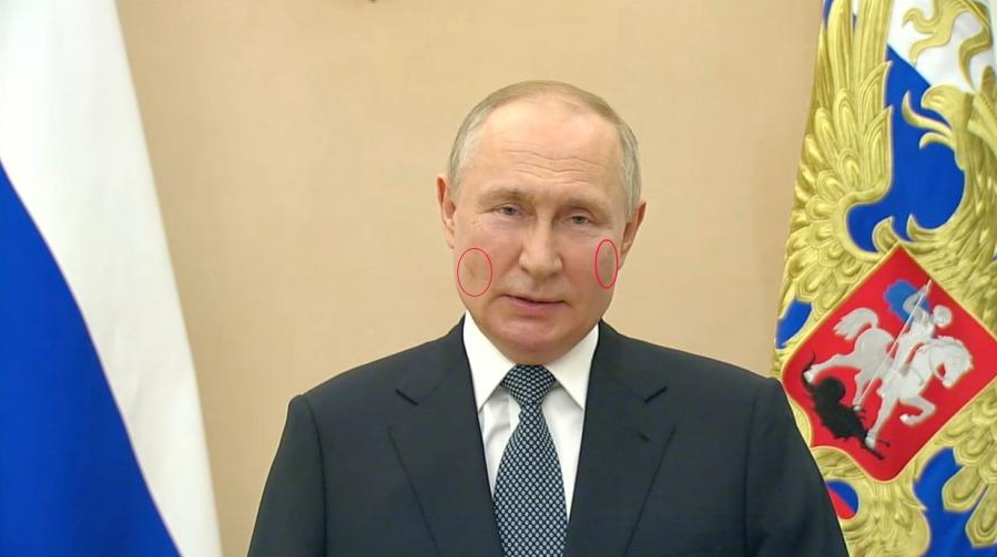 FOTO // Putin e pe moarte? Liderul rus a lipsit de la un eveniment important și a apărut într-un video cu pete pe față
