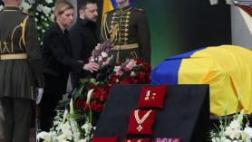 FOTO // Zelenski și soția sa, prima apariție împreună de la începutul războiului