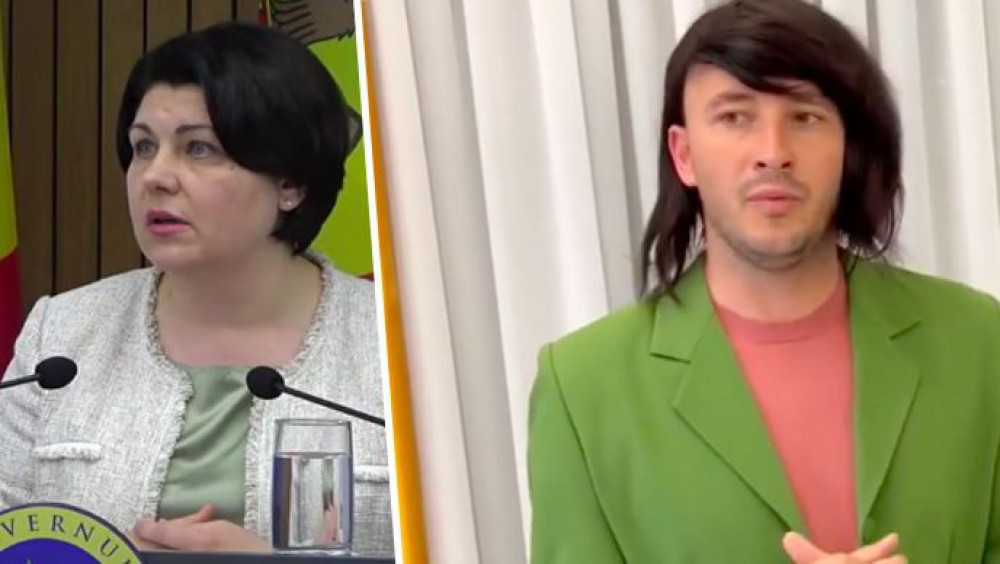 Râzi cu lacrimi. Emilian Crețu a parodiat-o pe Natalia Gavrilița